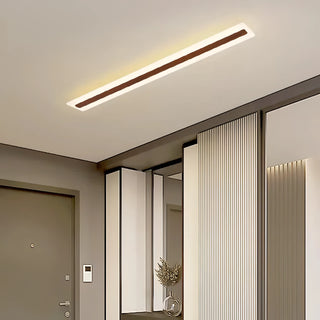 Paola - Wooden LED Modern Rectangular Ceiling Light Bar