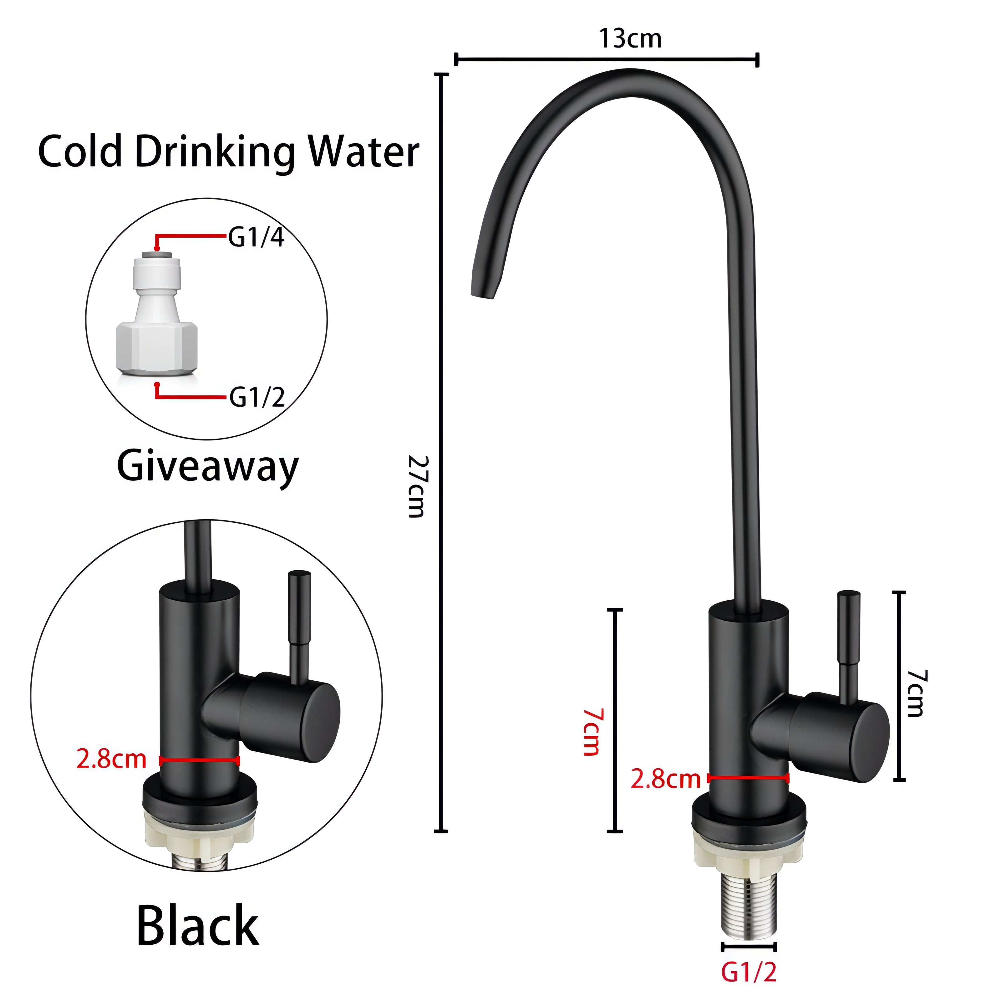 Hank - Stainless Steel Direct Cold Water Drinking Tap