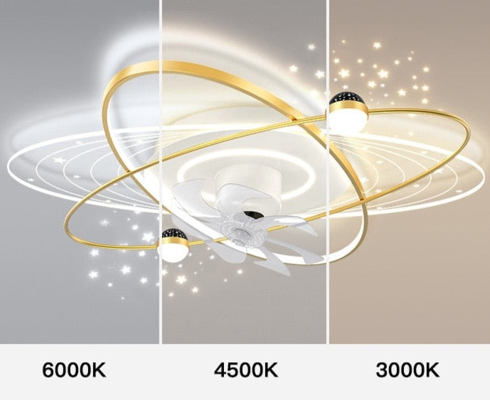 Dulcie - Acrylic Modern Light Ceiling Fan 7 Blade