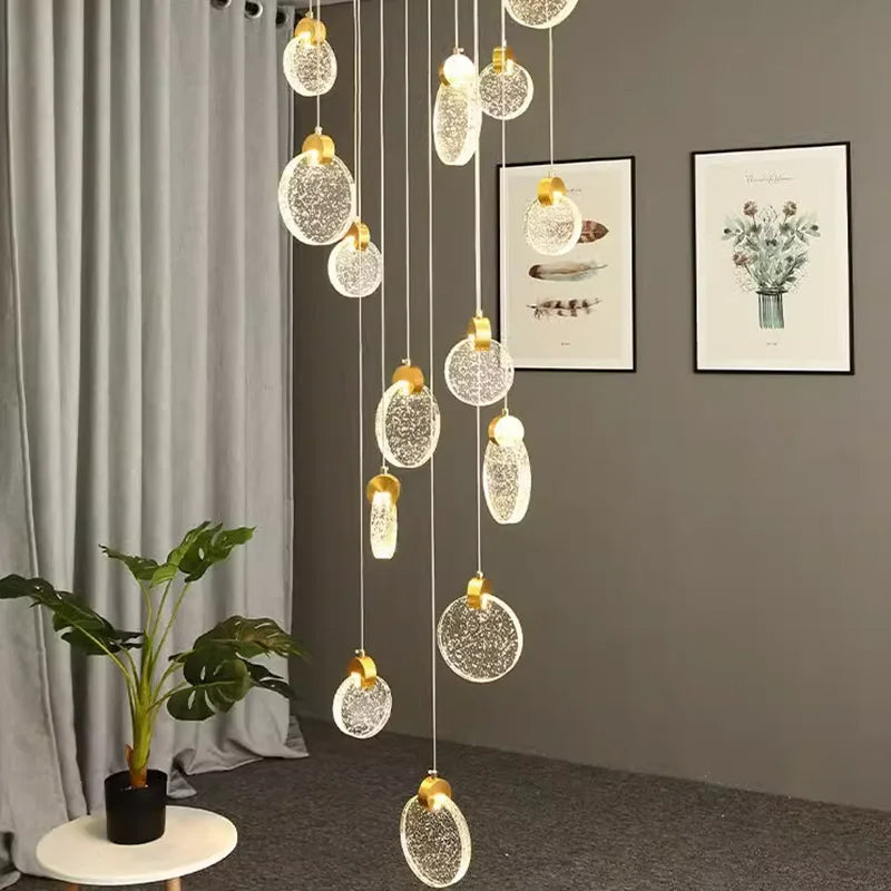 Michael - Round Crystal Pendant Chandelier