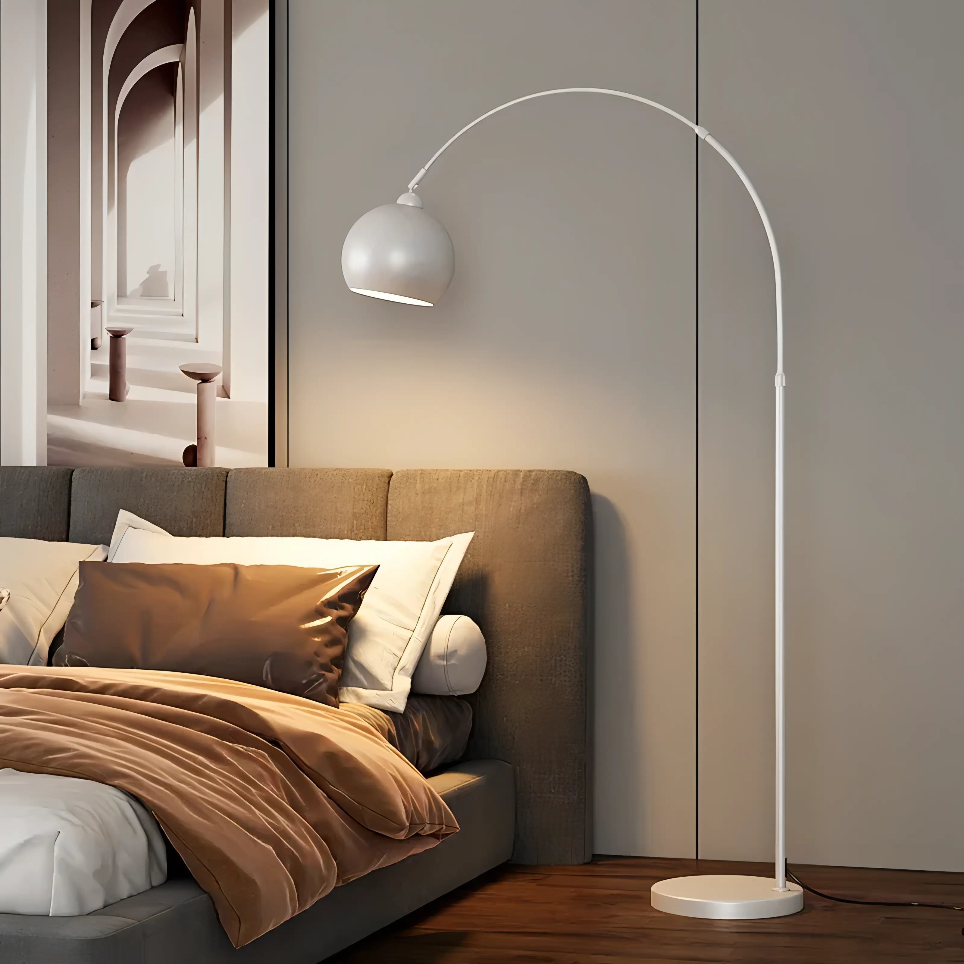 Milo - Modern Adjustable Curved Floor Lamp