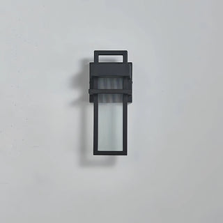 Maribel - Black Caged Glass Outdoor Wall Light