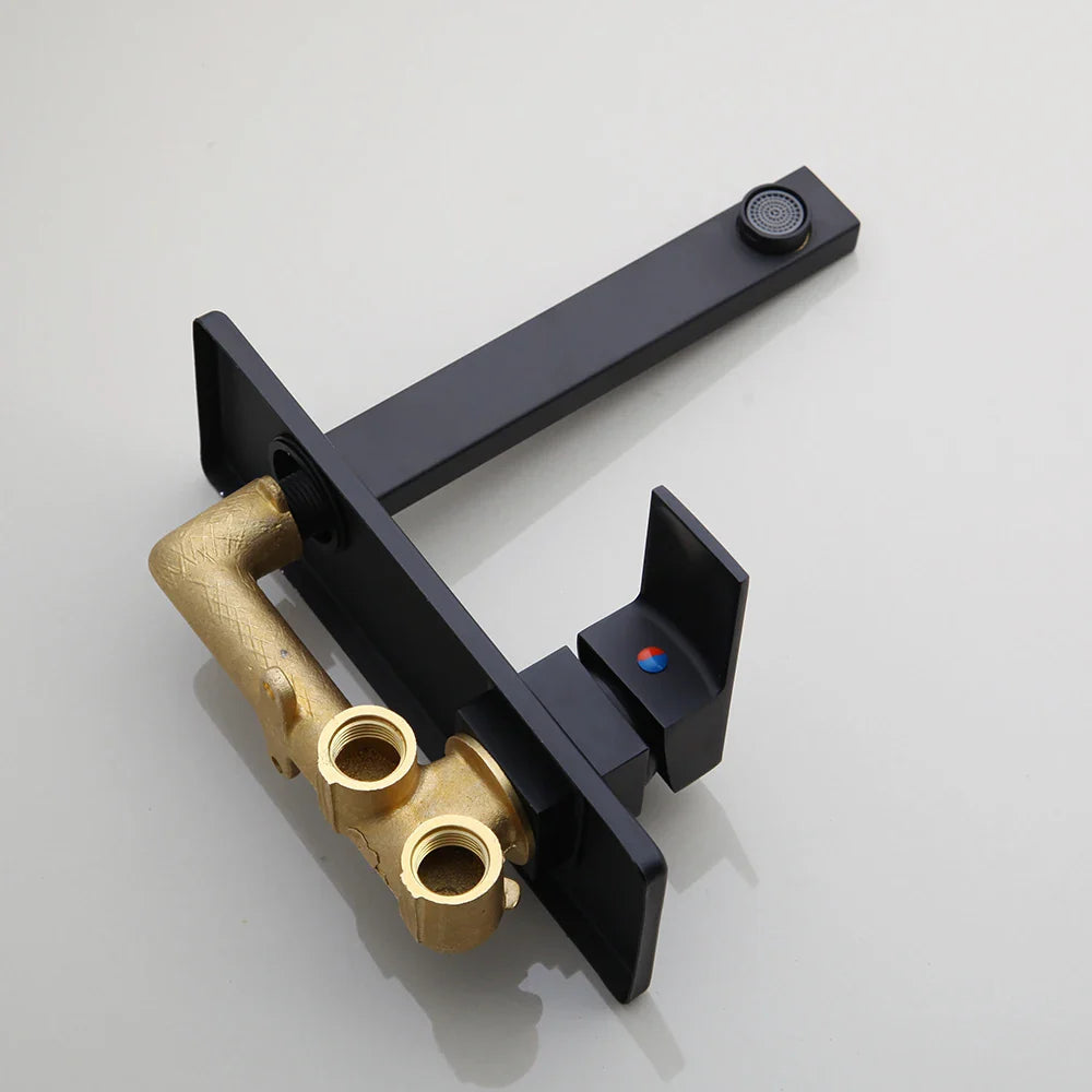 Ashley - Modern Single Handle Wall Mounted Basin Tap