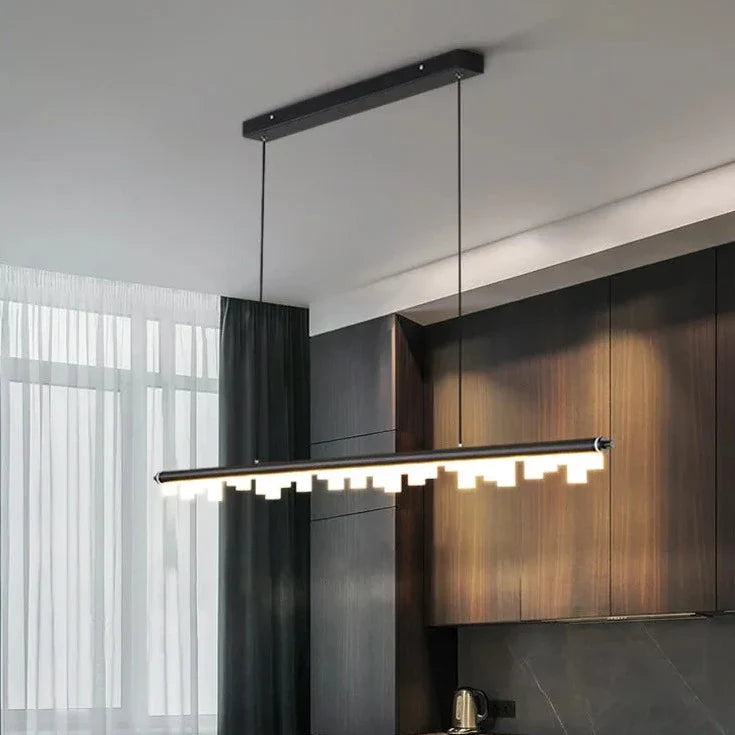 Long Bar LED Modern Ceiling Chandelier Light