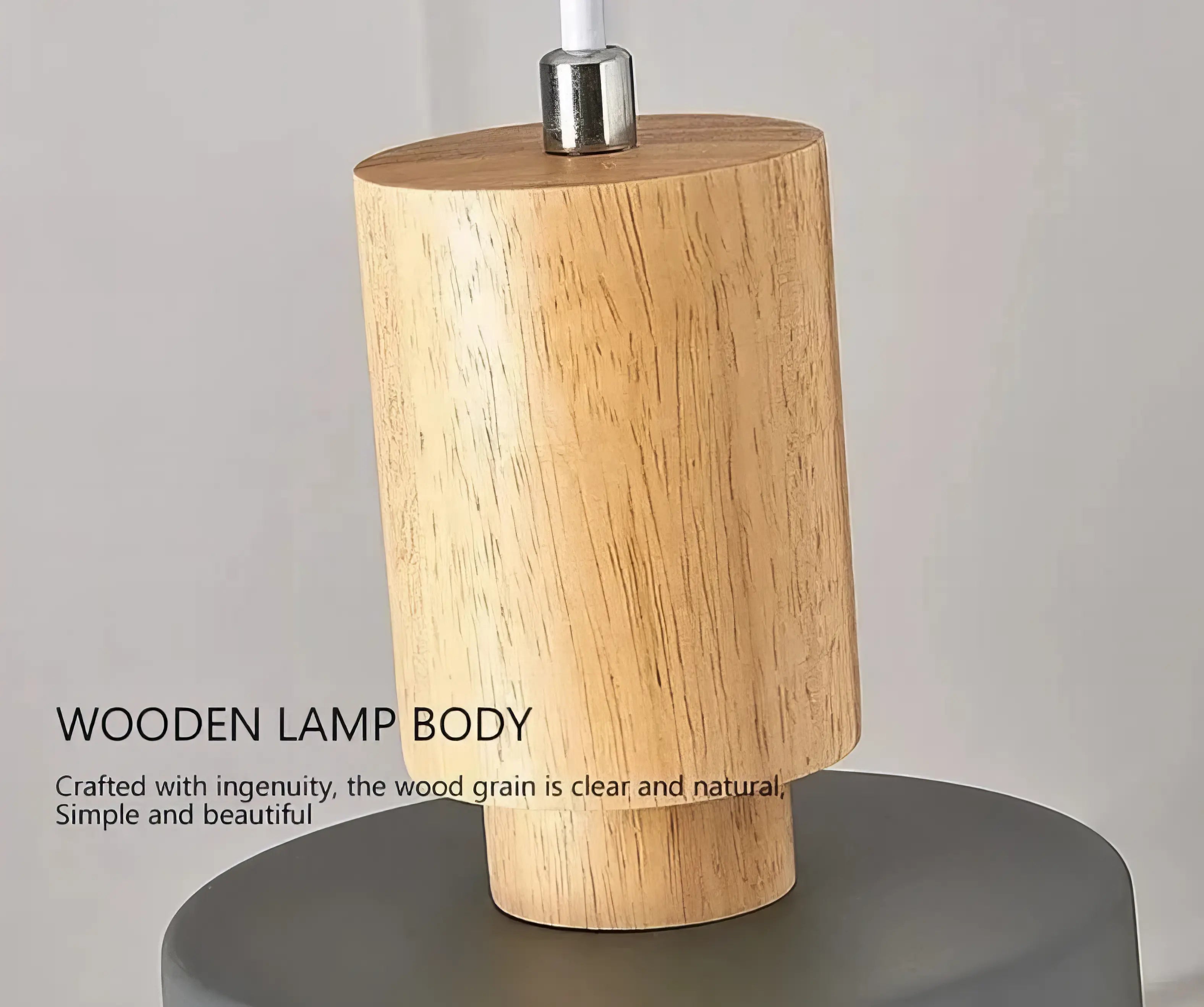 Sally - Nordic Round Wooden Pendant Ceiling Light