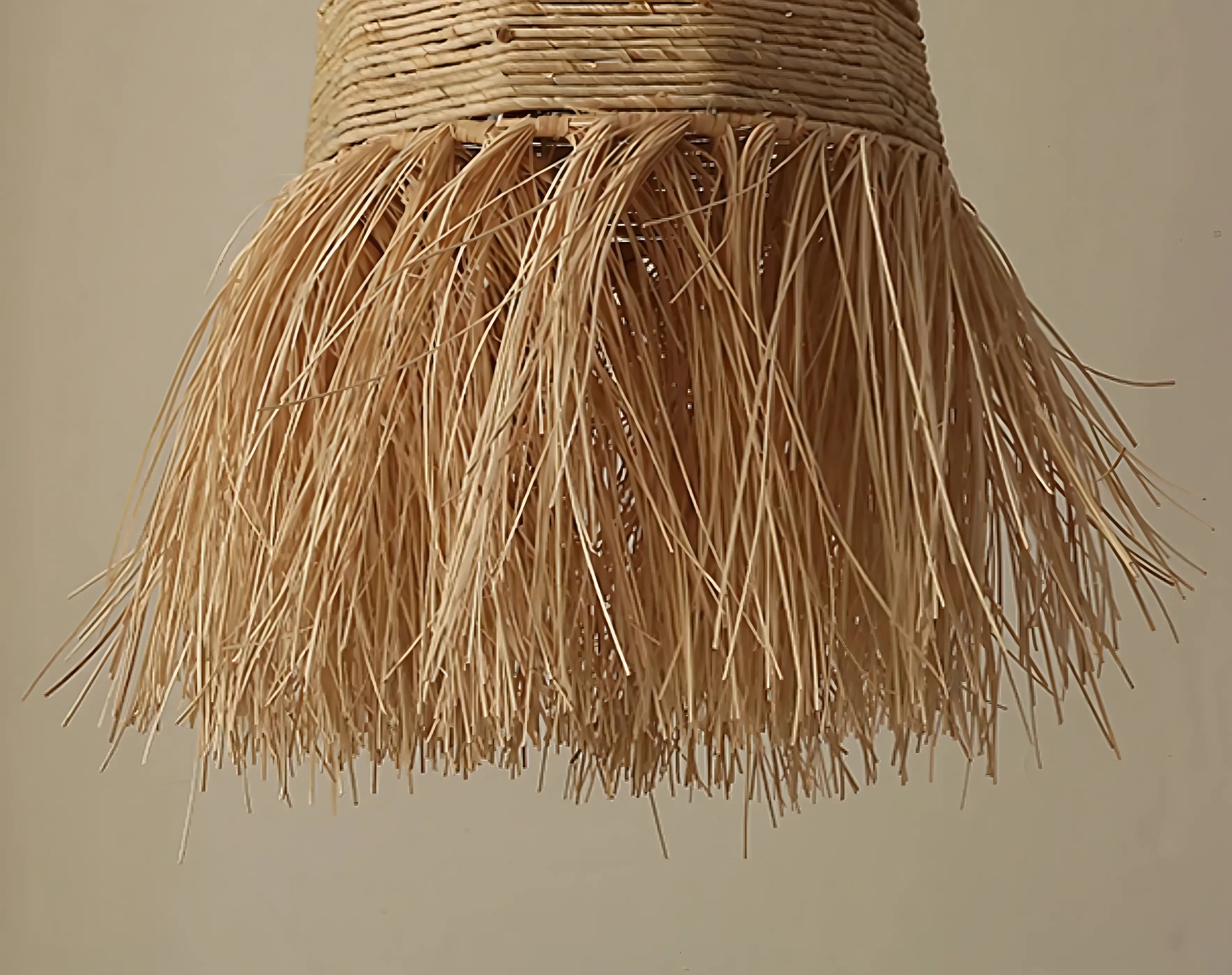 Sturm - Bamboo and Rattan Handmade Round Wicker Ceiling Light