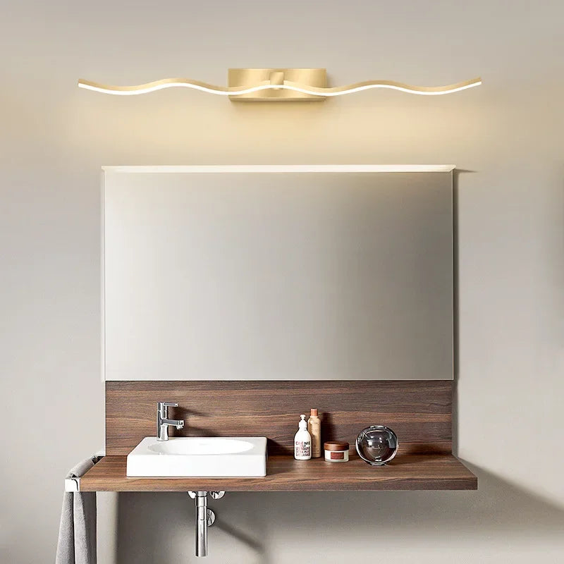Maral - Modern Gold Bathroom Wall Lamp