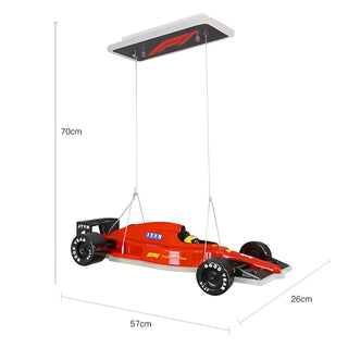 Pelletier - Boys Ceiling Light Hanging Racing Car