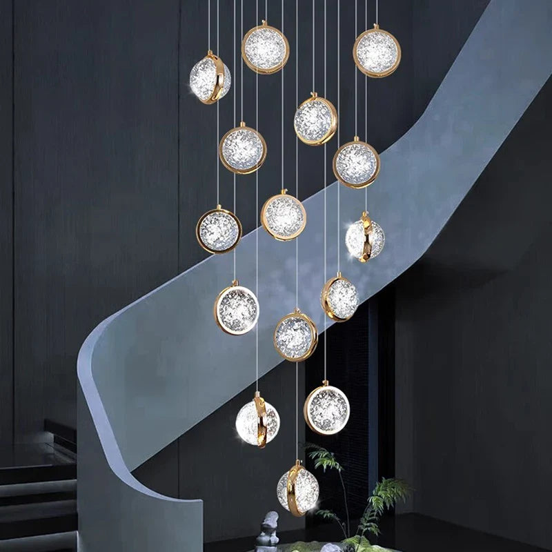 Leonardo - Crystal Ball Cluster Hanging Chandelier