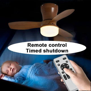 Marlene - Modern Ceiling Fan with Integrated Round Light