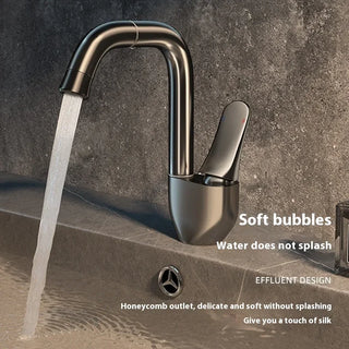 Moriah - Elegant 360 Degree Rotary Upturn Lift Curved Spout Single-Handle Tap