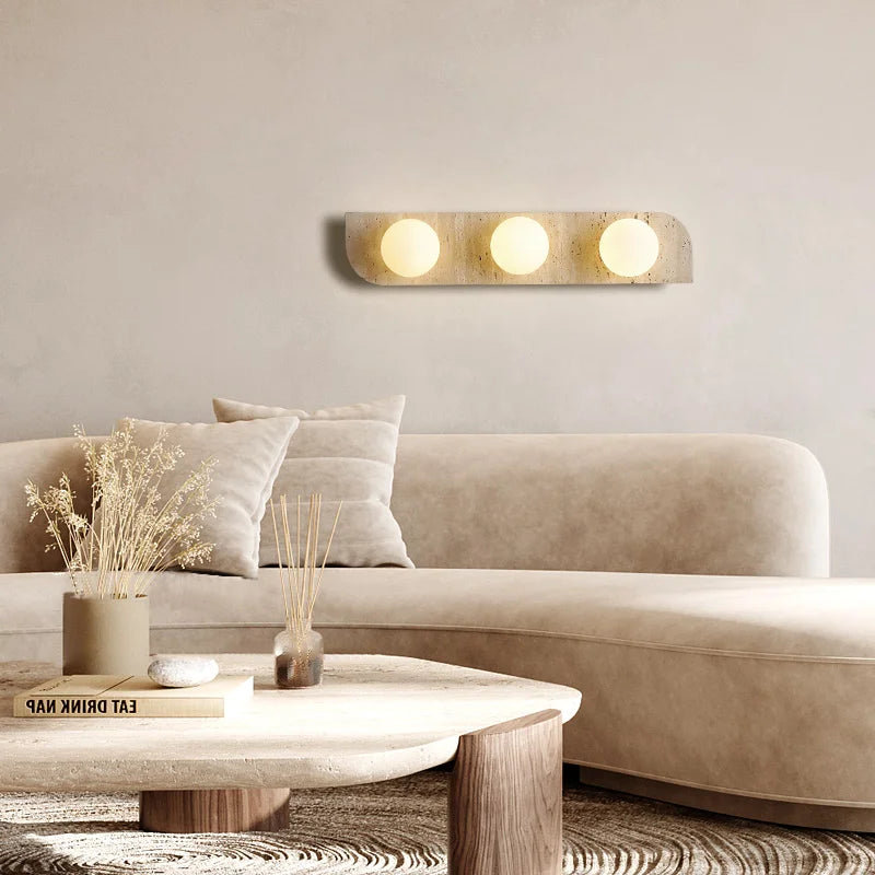 Choi - Retro Natural Stone Wall Light