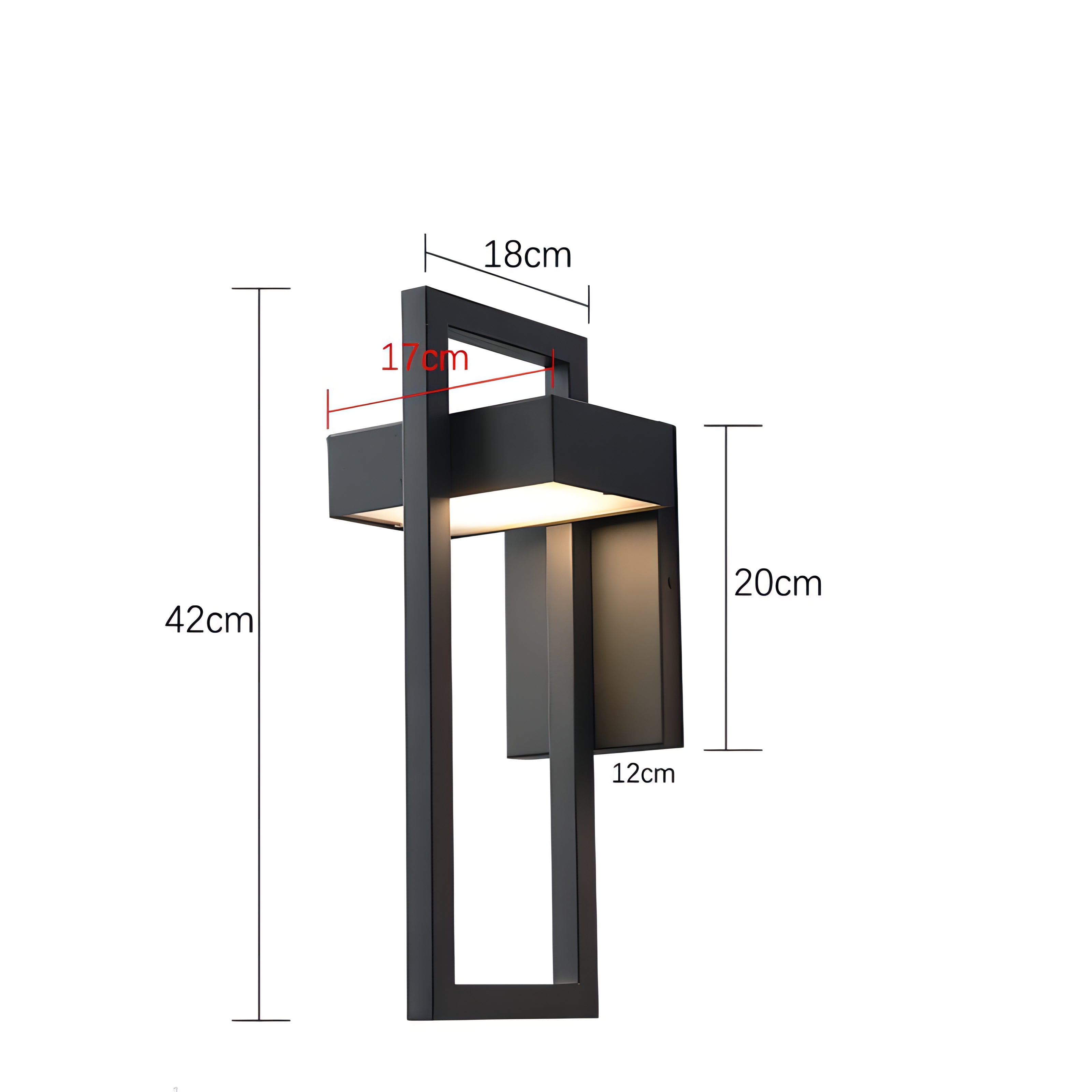 Marshall - Modern Black Outdoor Wall Light