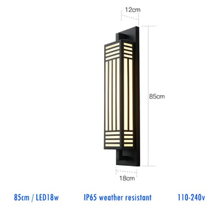 Dubois - Outdoor Black Caged Modern Wall Light