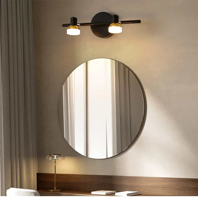 Halley - Modern Brass Adjustable Heads Vanity Light