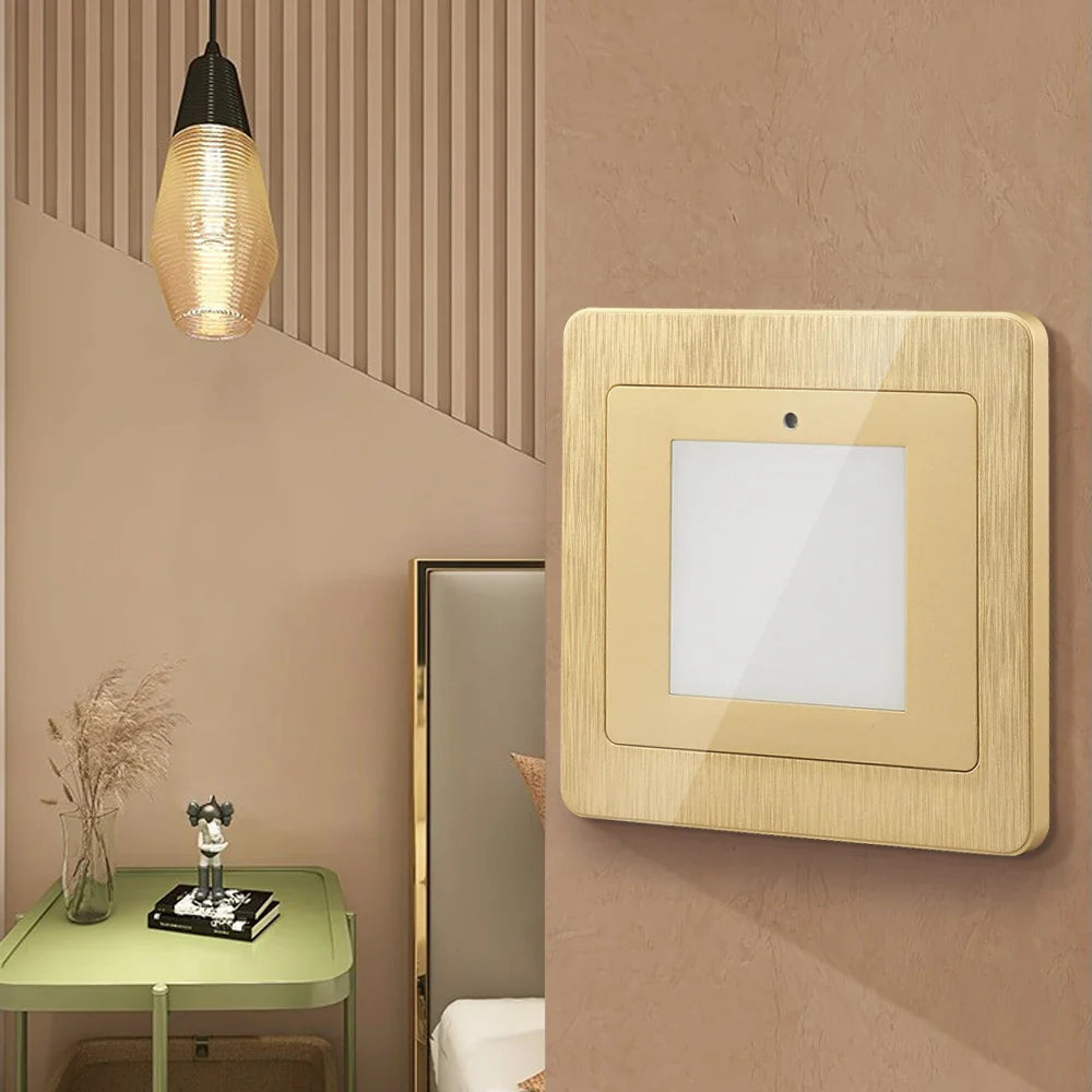 Laylani - Motion Sensor Wood Stair Aisle Wall Light