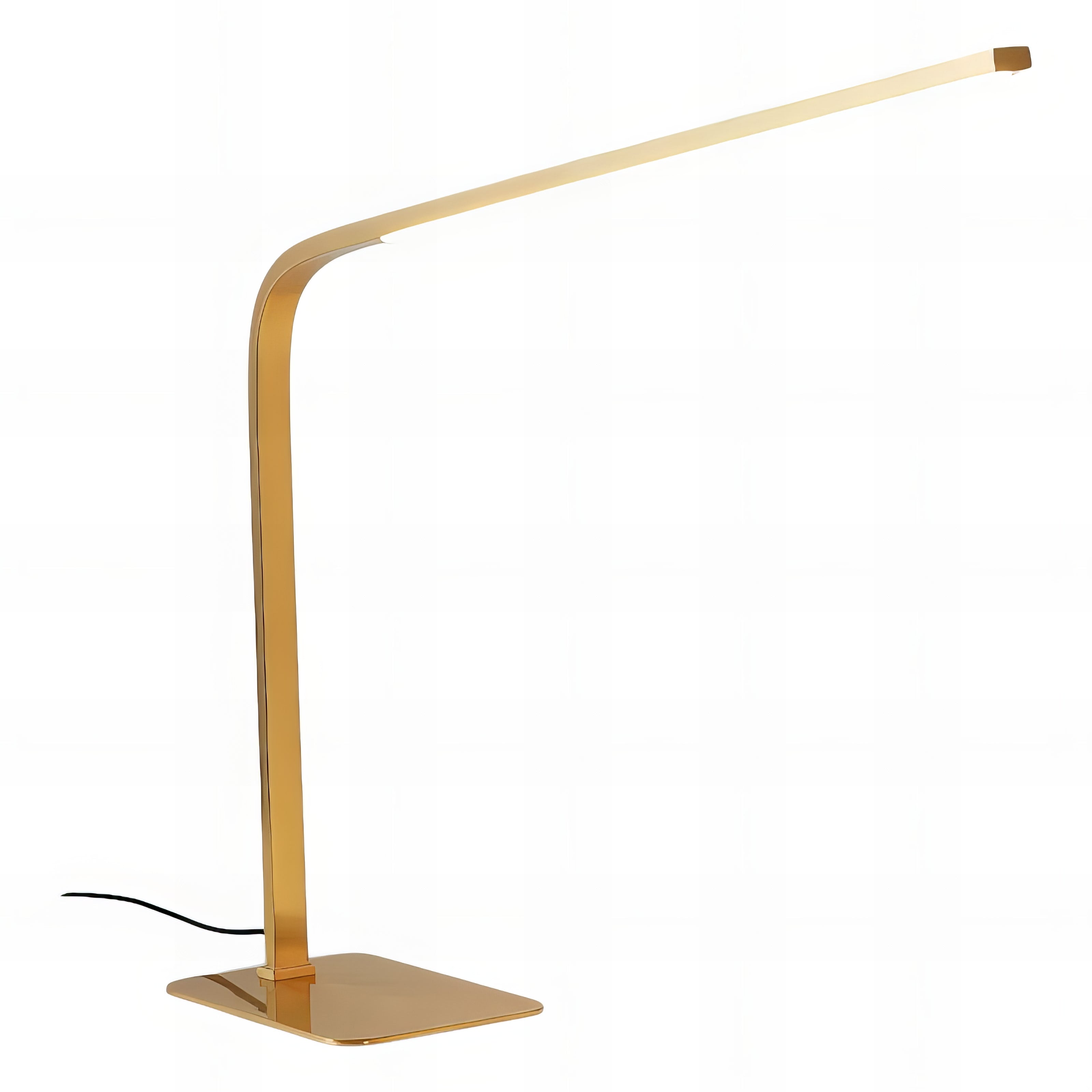 Bradshaw - Modern Brass Curved LED Table Desk Light