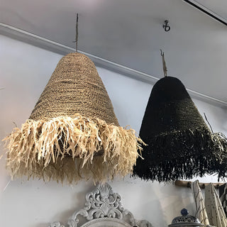 Anika - Wicker Hand-Knitted Pendant Round Ceiling Light