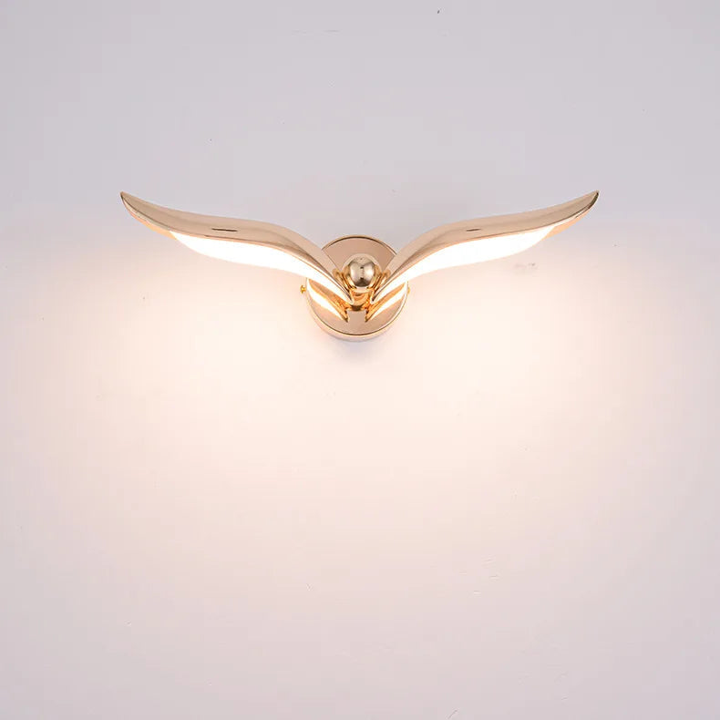 Libero - Abstract Gold LED Bird Wall Light