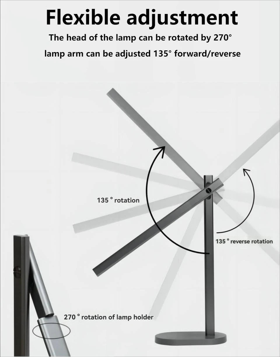 Haney - USB/Wireless Charger LED Desk Light Dimmable Touch