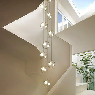 Owen - Modern Round Gold Ball Hanging Ceiling Chandelier