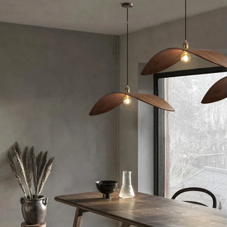 Iliana - Bird Curved Wood Style Hanging Pendant Ceiling Light