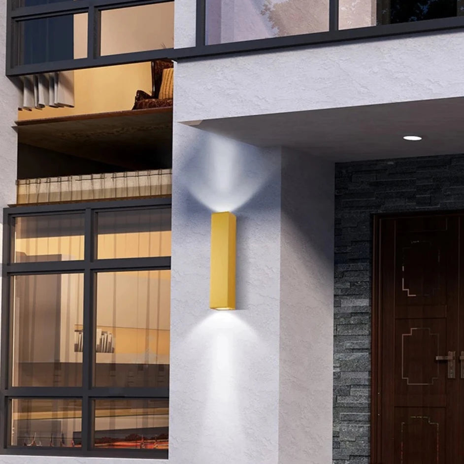 Mandy - Modern Outdoor Stainless Steel Up/Down LED Wall Light IP67