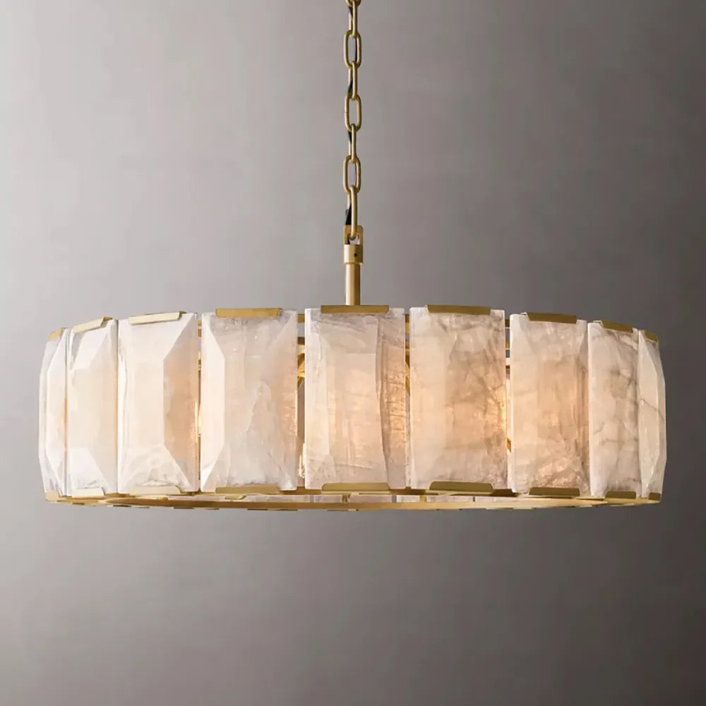 Naitis - Retro Vintage Marble Shade Ceiling Light Chandelier