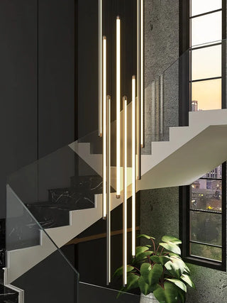 Gaston - Modern LED Strip Bar Hanging Ceiling Chandelier