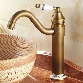 Dennison - Vintage Porcelain Brass Single Lever Basin Mixer Tap