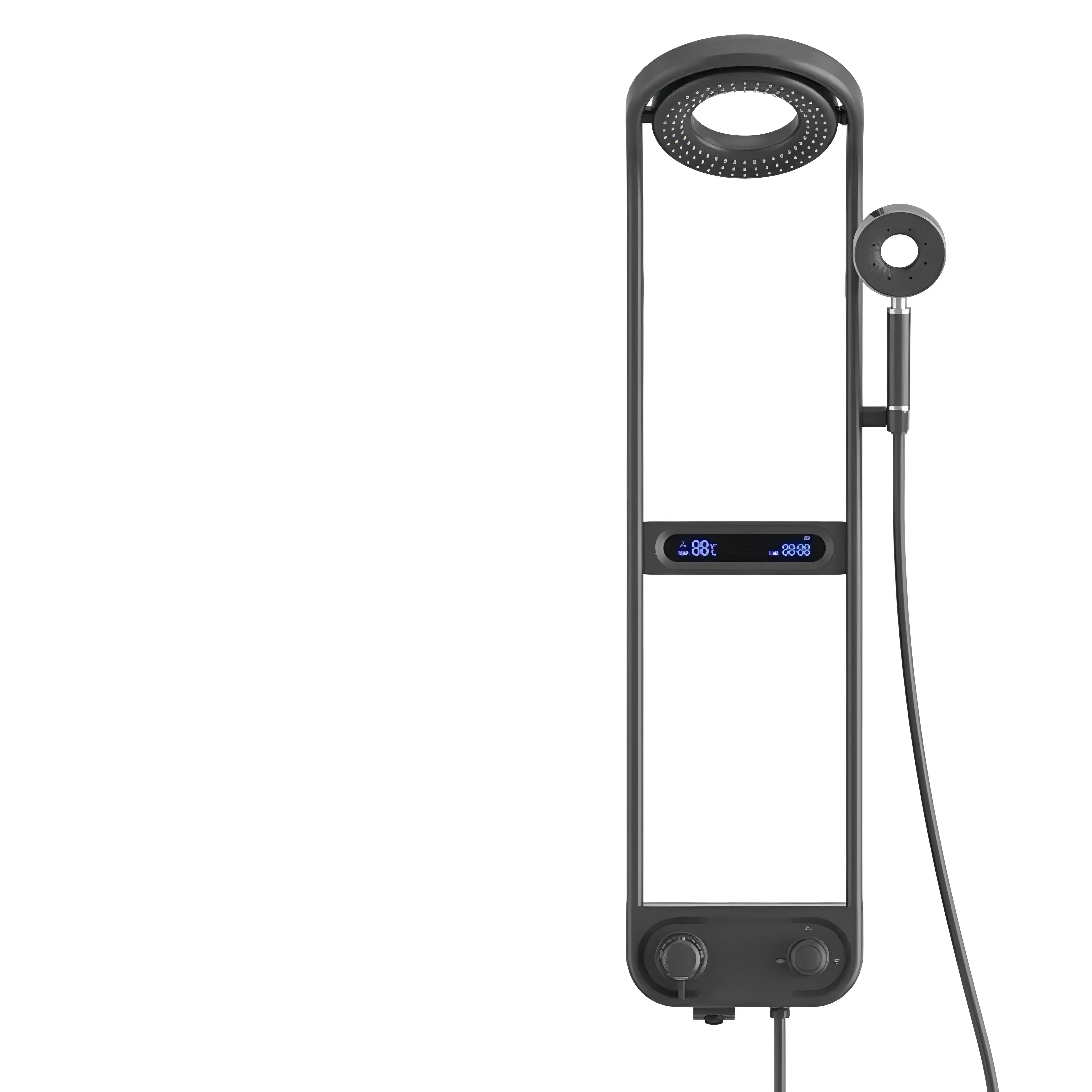 Nava - Round Head Thermostatic Shower Set Mini Handheld Included