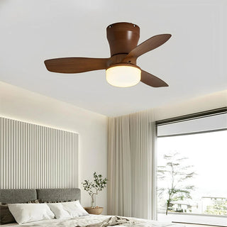 Marlene - Modern Ceiling Fan with Integrated Round Light