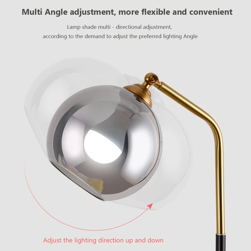 Simon - Modern Glass Orb Table Lamp