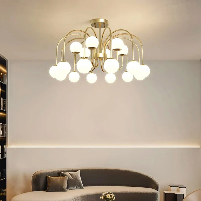 Astrid - Modern Hanging Glass Pendant Chandelier