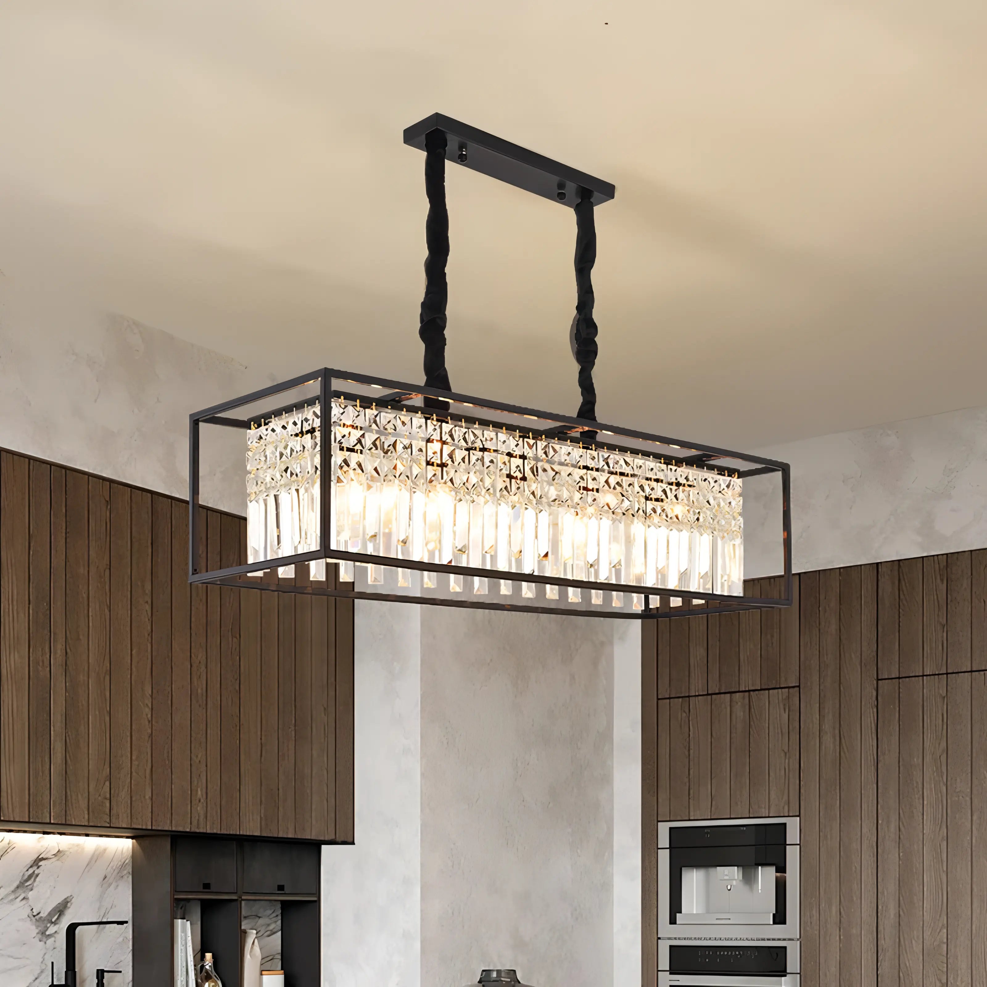 Cornelia - Modern Crystal Caged Ceiling Chandelier