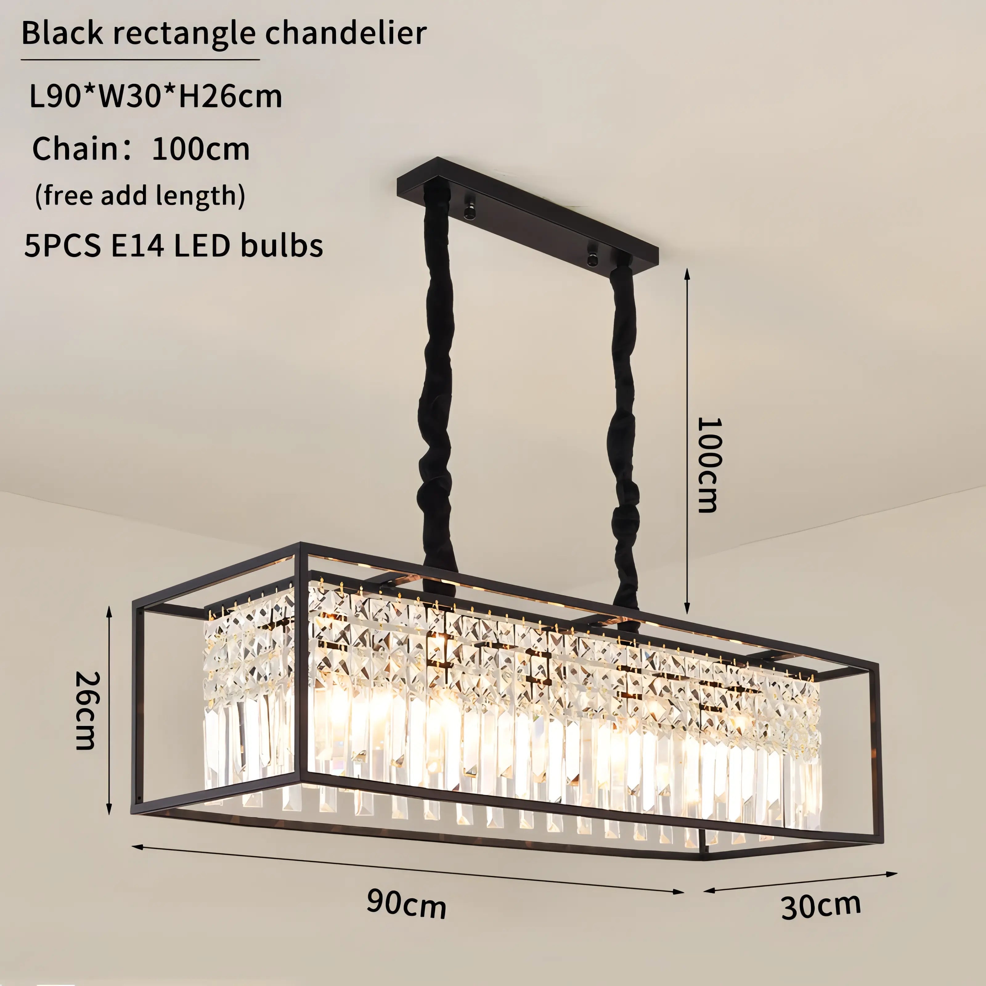 Cornelia - Modern Crystal Caged Ceiling Chandelier