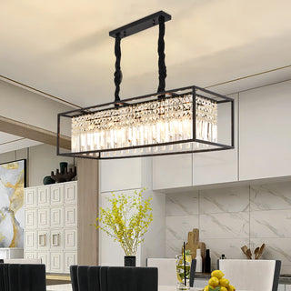 Cornelia - Modern Crystal Caged Ceiling Chandelier