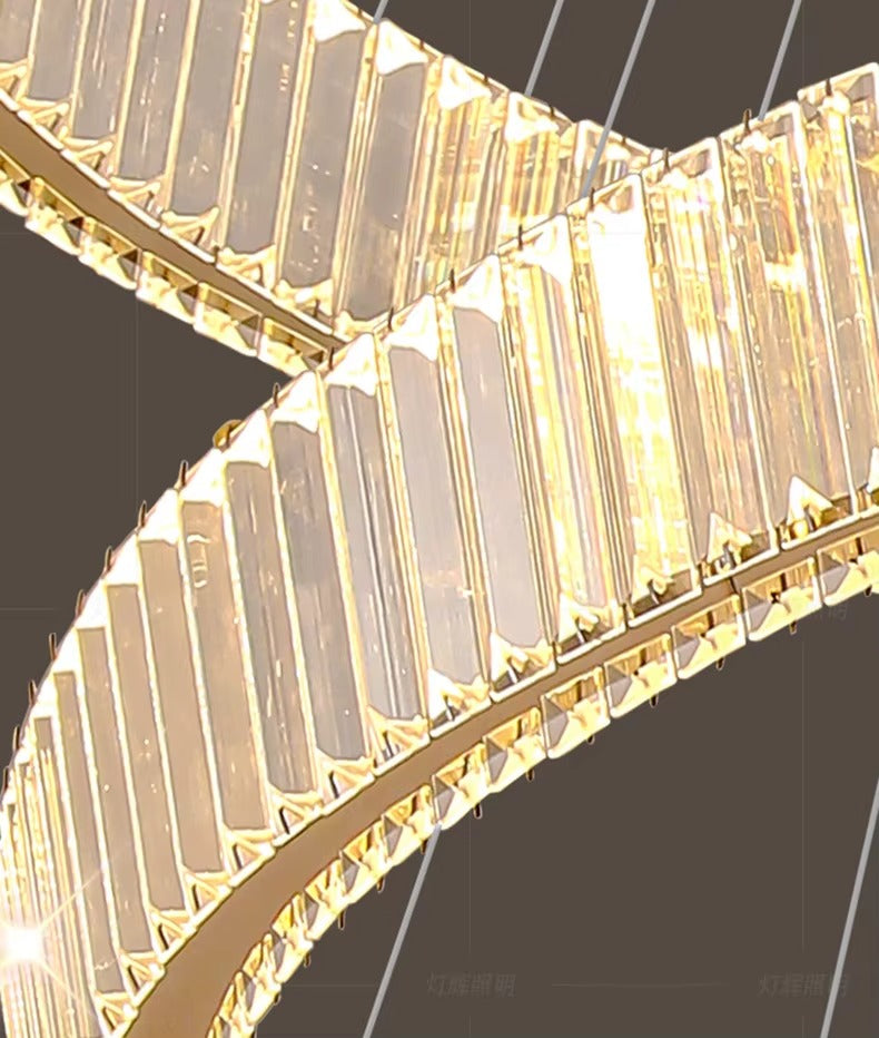 Atupa - 6 Ring Hanging Tiered Ceiling Chandelier