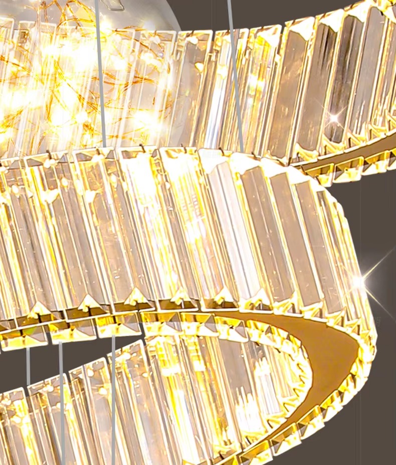 Atupa - 6 Ring Hanging Tiered Ceiling Chandelier