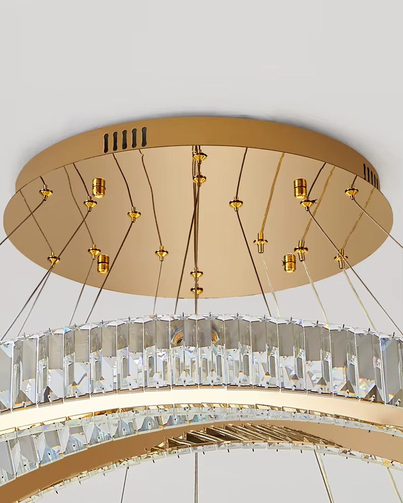 Atupa - 6 Ring Hanging Tiered Ceiling Chandelier