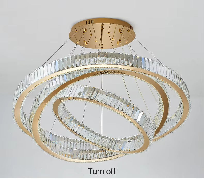 Atupa - 6 Ring Hanging Tiered Ceiling Chandelier