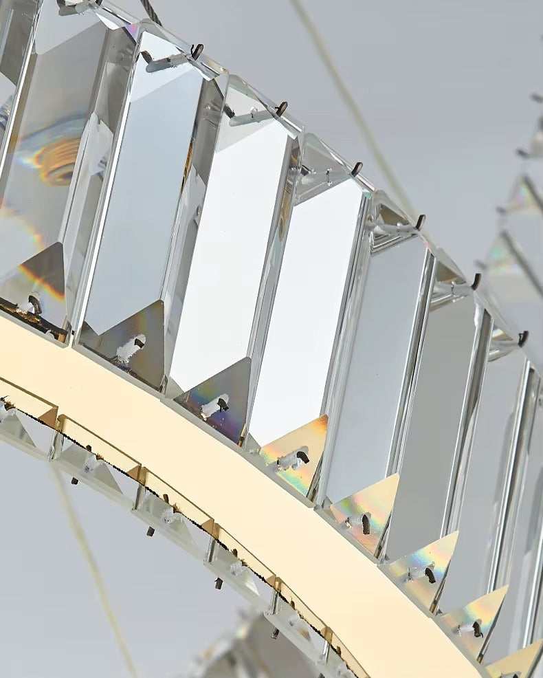 Atupa - 6 Ring Hanging Tiered Ceiling Chandelier