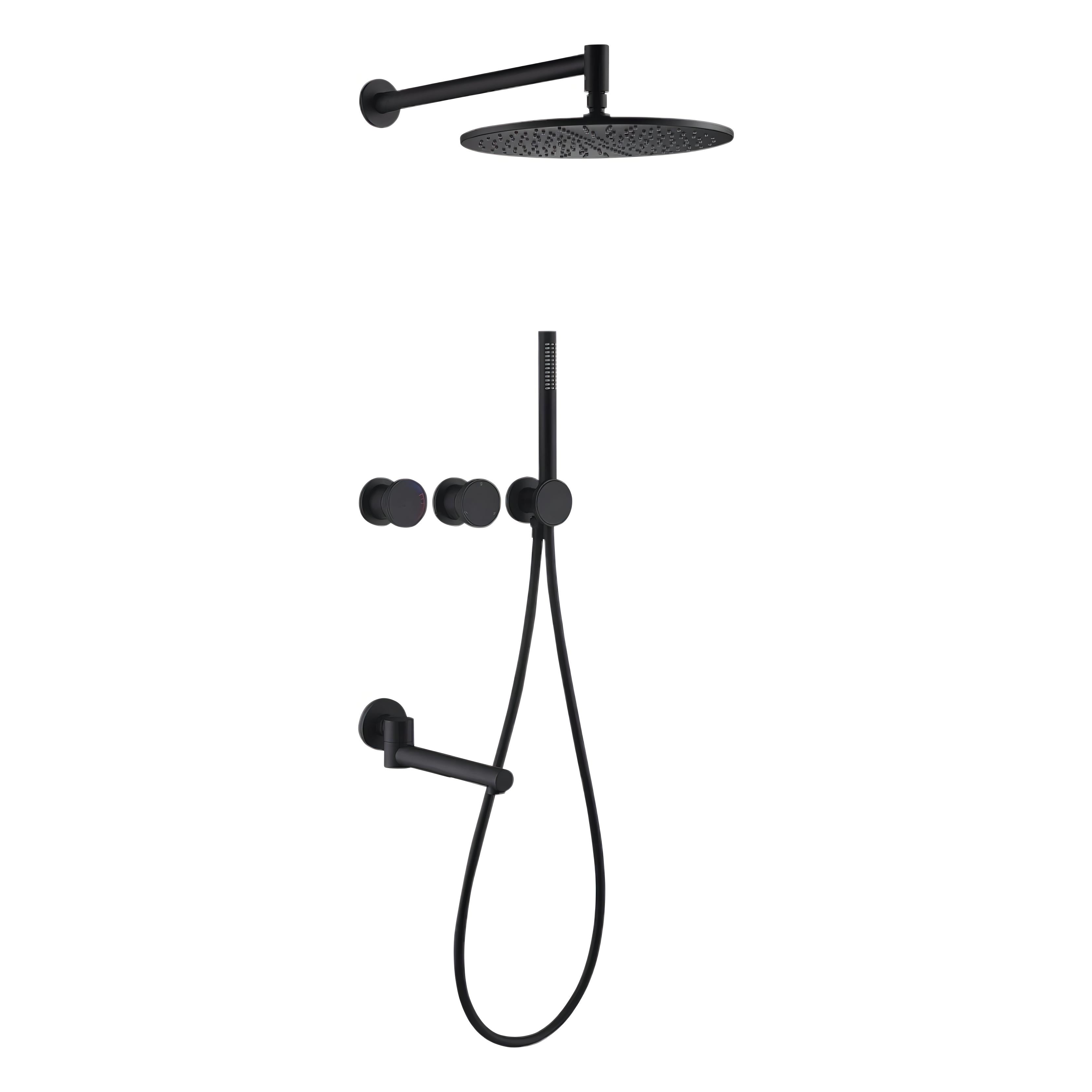 Lochlan - Modern Simple Wall Mounted Multi-Function Shower Set