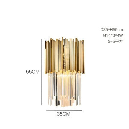 Odessa - Modern Round Gold Crystal Glass Ceiling Light Chandelier