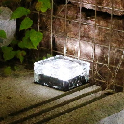 Jabari - Solar Brick Ice Cube Outdoor Light