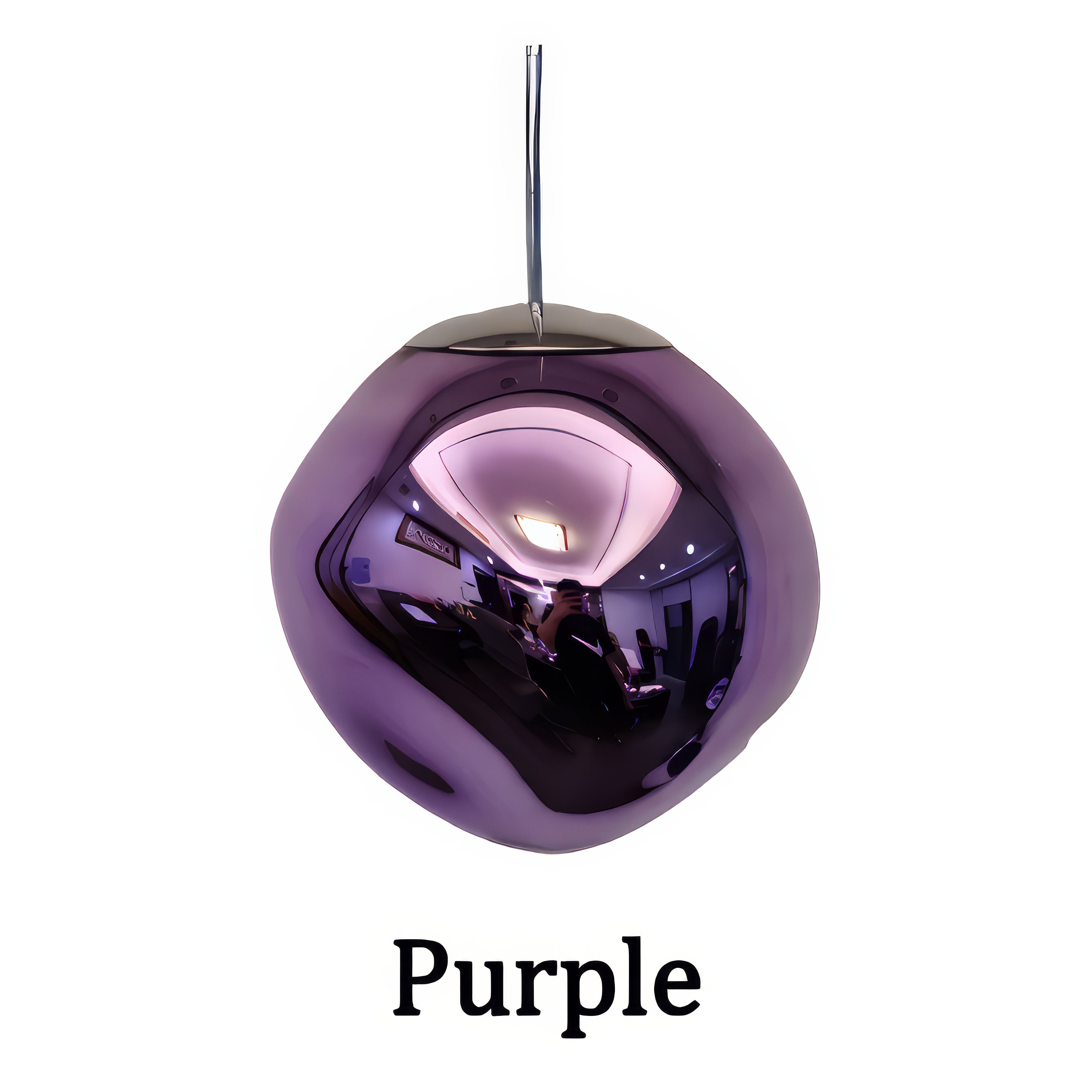 Dahlia - Modern Hanging Round Coloured Glass Hanging Pendant Ceiling Light