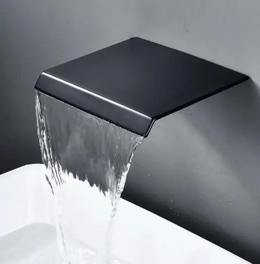 Jair - Modern Waterfall Wall Mounted Single Lever Basin Tap Set