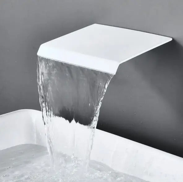 Jair - Modern Waterfall Wall Mounted Single Lever Basin Tap Set