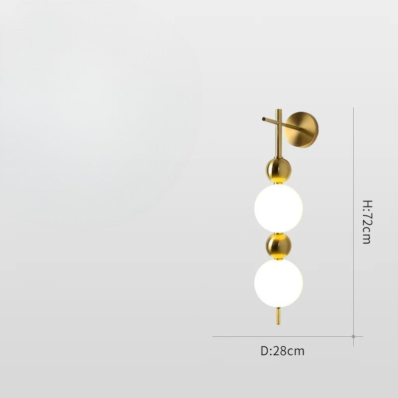 Dakota - Round Adjustable Ring Multi Milk Ball Shade Gold Hanging Chandelier