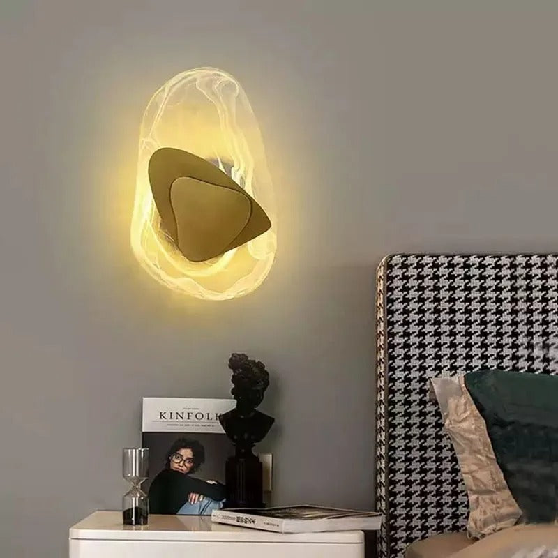 Fabian - Modern Glass & Metal Wall Lamp